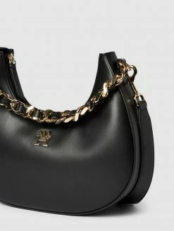 Tommy Hilfiger Handtasche Mit Label-Detail Modell 'CHIC' - Schwarz -Gales-Shop a93jgki999a3gia88cr4klii6ko38h9o6h348jae8db34cac9h7laea3a0s3igq97183alhp6943el2174o3id33cooj4d1m6csjie1k69hm6e3668q38c9l68q34d9o68s66o8