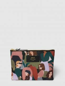 WOUF Kosmetiktasche Mit Allover-Muster Modell 'Gina' - Marineblau