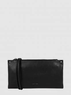 CK Calvin Klein Clutch In Leder-Optik - Schwarz