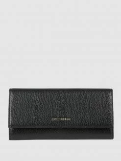 Coccinelle Portemonnaie In Leder-Optik - Schwarz