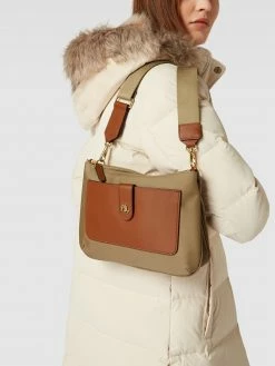 Lauren Ralph Lauren Umhängetasche Mit Leder-Details Modell 'JAMEY 27' - Sand