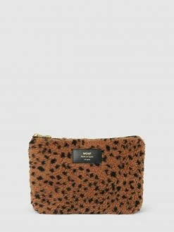 WOUF Kosmetiktasche Mit Animal-Print Modell 'Toffee' - Beige