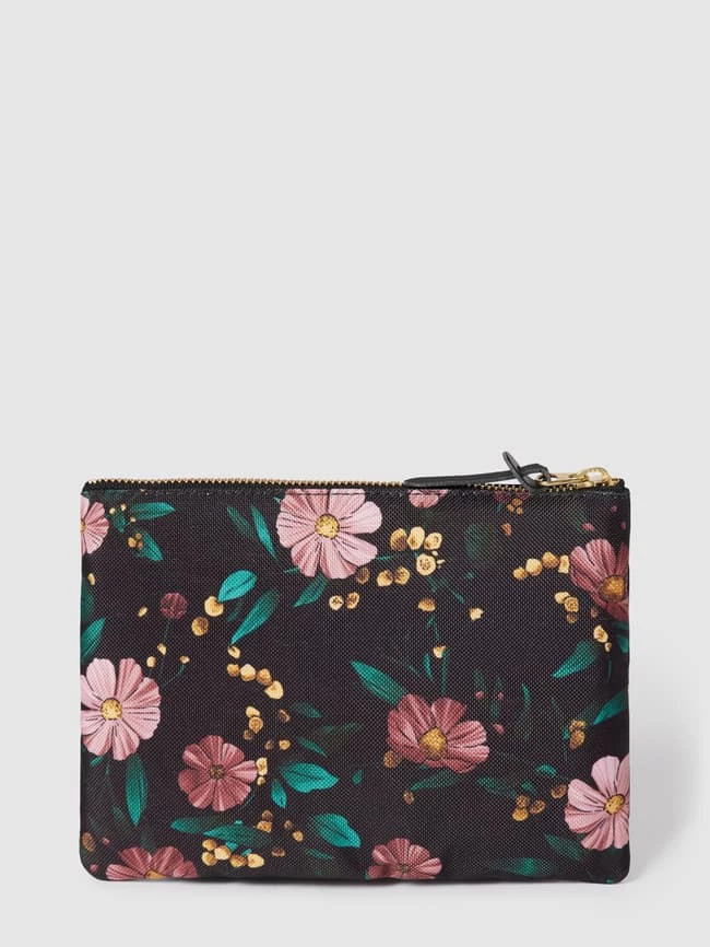 WOUF Kosmetiktasche Mit Label-Patch Modell 'Black Flowers Large Pouch' - Schwarz 2 WOUF Kosmetiktasche Mit Label-Patch Modell 'Black Flowers Large Pouch' - Schwarz – Bild 2