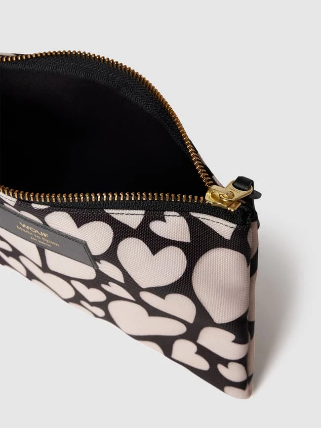 WOUF Kosmetiktasche Mit Label-Patch Aus Leder Modell 'Love' - Schwarz 3 WOUF Kosmetiktasche Mit Label-Patch Aus Leder Modell 'Love' - Schwarz – Bild 3