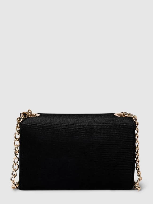 VALENTINO BAGS Clutch Aus Samt Mit Label-Detail Modell 'DIVINA' - Schwarz 4 VALENTINO BAGS Clutch Aus Samt Mit Label-Detail Modell 'DIVINA' - Schwarz – Bild 4