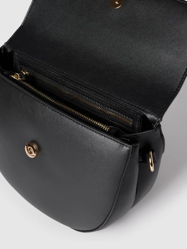 VALENTINO BAGS Saddle Bag Mit Label-Schriftzug In Metallic Modell 'Bigs' - Schwarz 3 VALENTINO BAGS Saddle Bag Mit Label-Schriftzug In Metallic Modell 'Bigs' - Schwarz – Bild 3