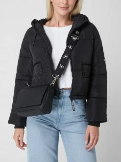 Calvin Klein Jeans Crossbody Bag In Leder-Optik - Schwarz