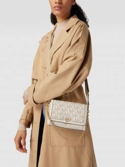 MICHAEL Michael Kors Umhängetasche Mit Allover-Label-Muster - Offwhite